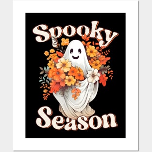 Retro Groovy Halloween Cute Spooky Season Funny Posters and Art